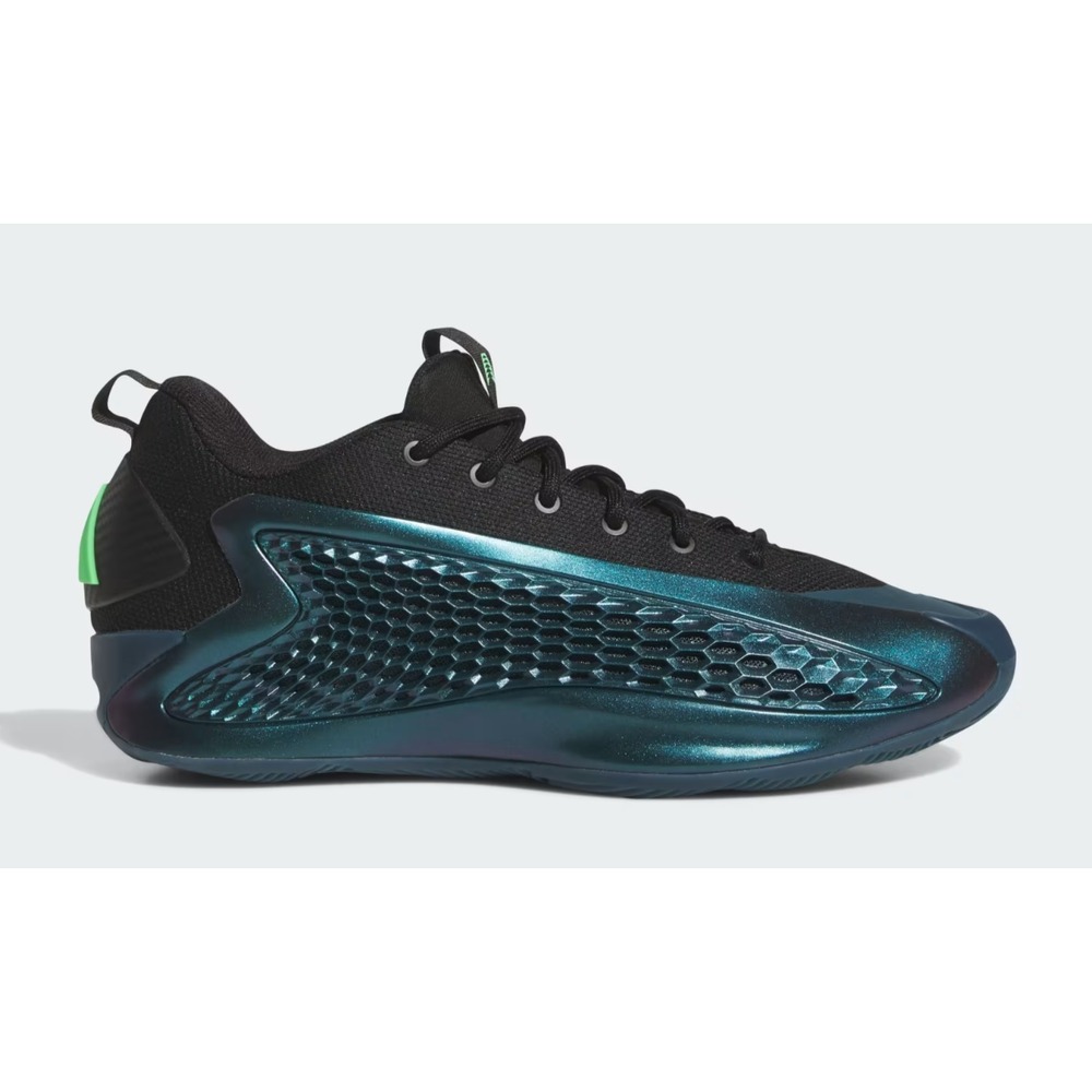 adidas® (Men's 10.5) ANTHONY EDWARDS 1 LOW in Arctic Night/Black/Scream Green